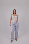 Capri Stripe Trouser