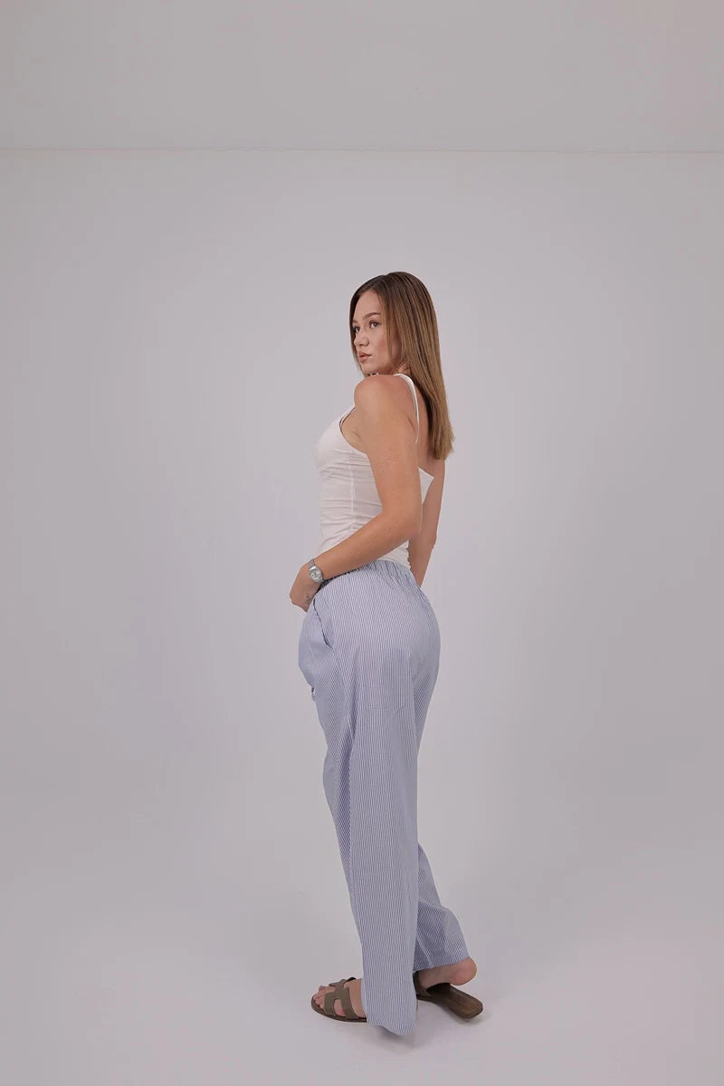 Capri Stripe Trouser